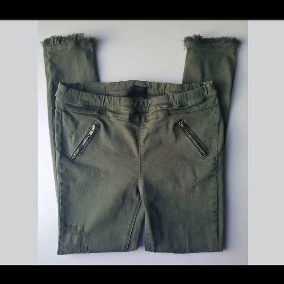 RtA Denim - Distressed Army Green RtA Skinny Jeans